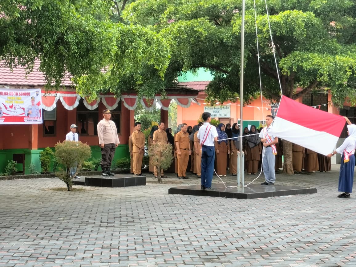 Polsek Tualang Tegaskan Siswa SMKN 1 Tualang Harus Jauhi Narkoba Dan Jadi Generasi Disiplin
