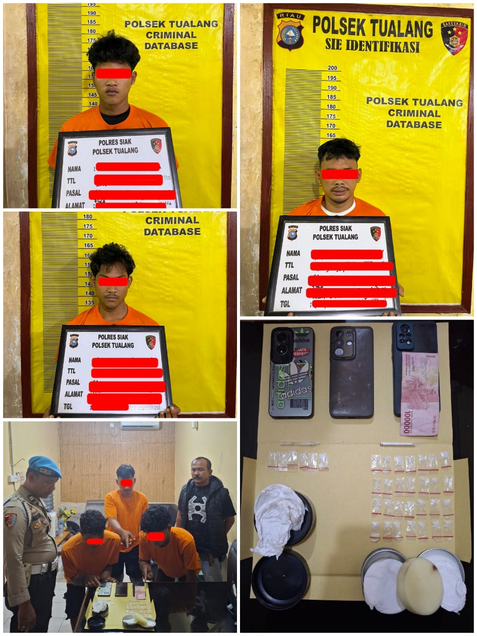 Tiga Bandar Sabu Di Maredan Barat Tak Berkutik Saat Digerebek Polisi