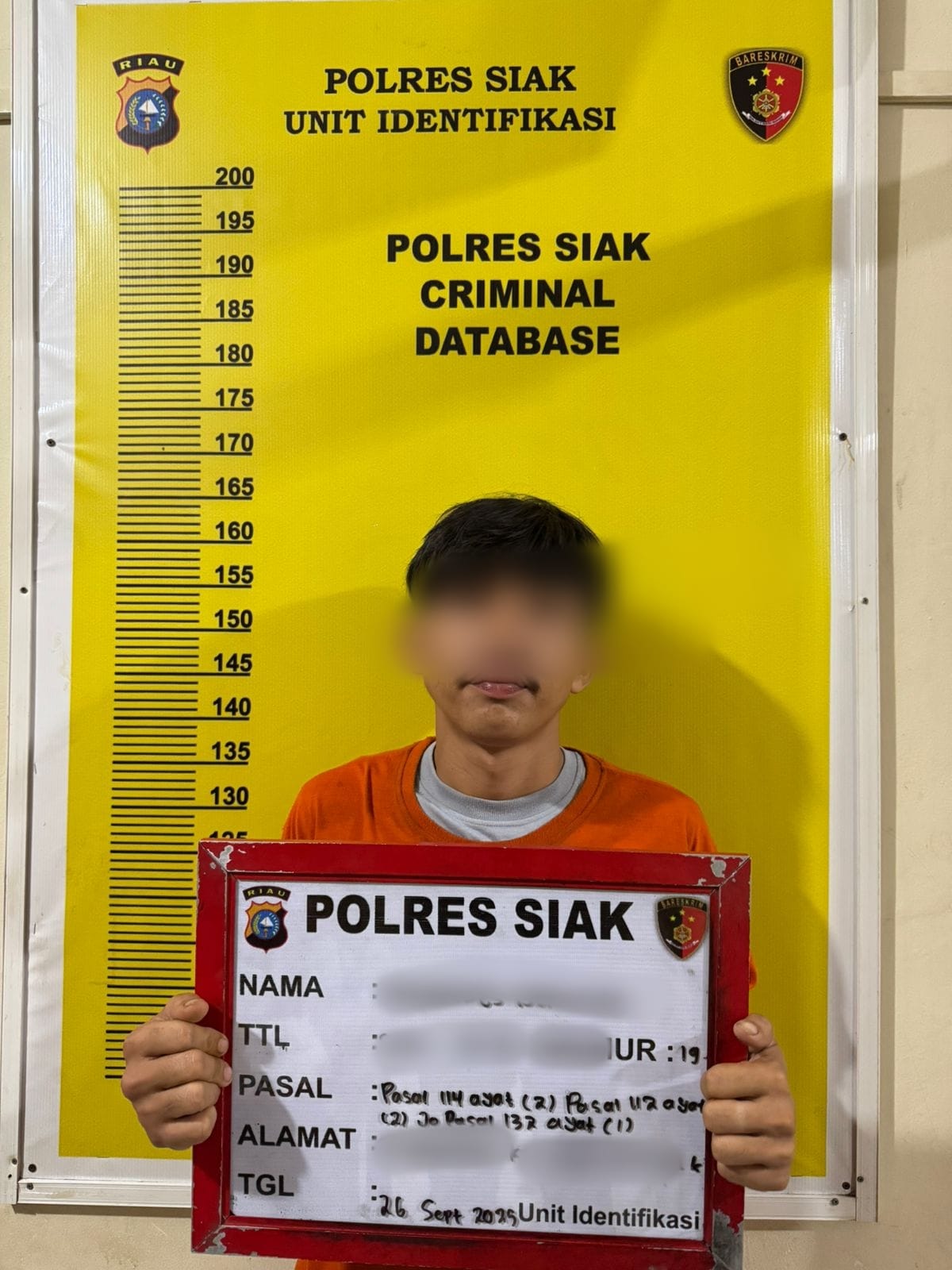 Satresnarkoba Polres Siak Bekuk Dua Kurir Shabu, Amankan Barang Bukti 49,46 Gram