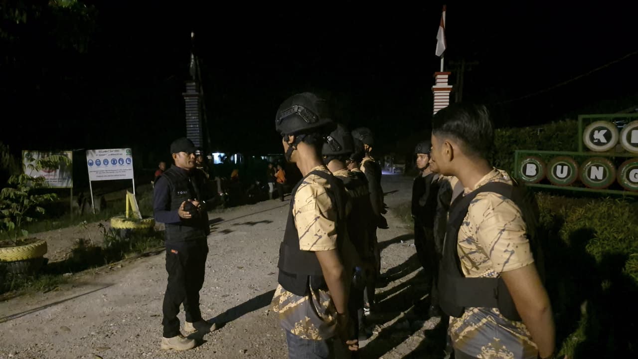 Tim Raga Polres Siak Gelar Patroli Malam, Antisipasi Premanisme Dan Genk Motor