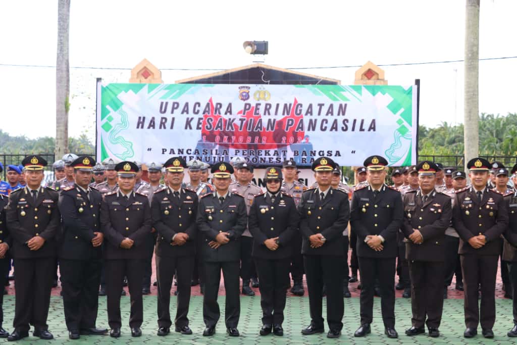 Polres Siak Gelar Upacara Kesaktian Pancasila Tahun 2025, Wakapolres Pimpin Jalannya Upacara