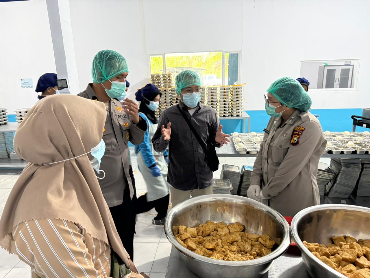 Polres Siak Gelar Tester Security Food di Dapur SPPG MBG, Pastikan Makanan Bergizi Aman untuk 1.927 Siswa