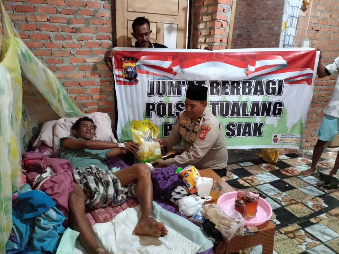 Kedua Kaki Melepuh Tersengat Listrik, Warga Maredan Barat Dapat Bantuan dari Polsek Tualang