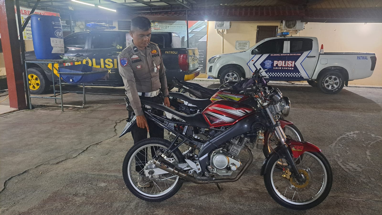 Aksi Balap Liar Resahkan Warga, Tiga Sepeda Motor Diamankan Polsek Tualang