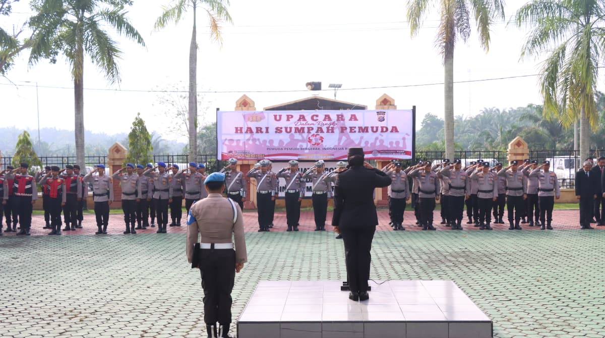 Polres Siak Gelar Upacara Hari Sumpah Pemuda ke-97, Kobarkan Semangat Persatuan dan Nasionalisme Generasi Muda
