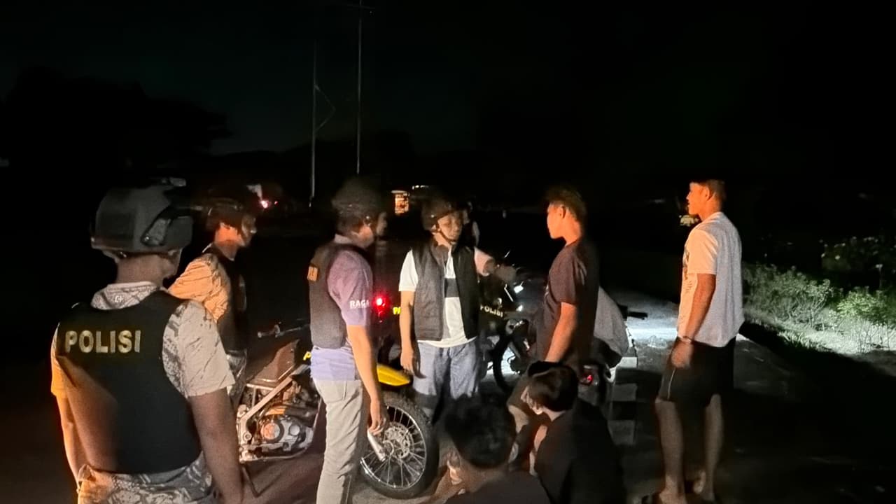 Kapolres Siak Pimpin Patroli Malam Bersama Tim RAGA, Cegah Premanisme dan Genk Motor