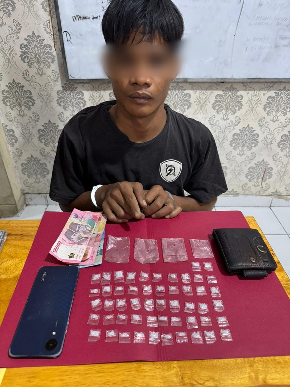 Polres Siak Gulung Bandar Narkoba, Amankan 52 Paket Sabu Siap Edar