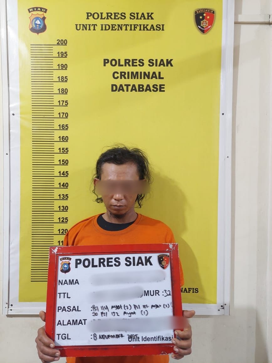 Satresnarkoba Polres Siak Gulung Bandar dan Dua Kurir, Sita 19,57 Gram Sabu di Benteng Hilir