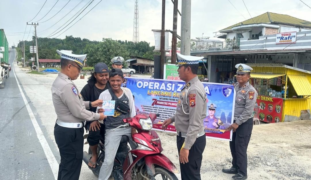 Operasi Zebra Lancang Kuning 2025, Satlantas Polres Siak Gencarkan Himbauan Keselamatan di Jalan Raya