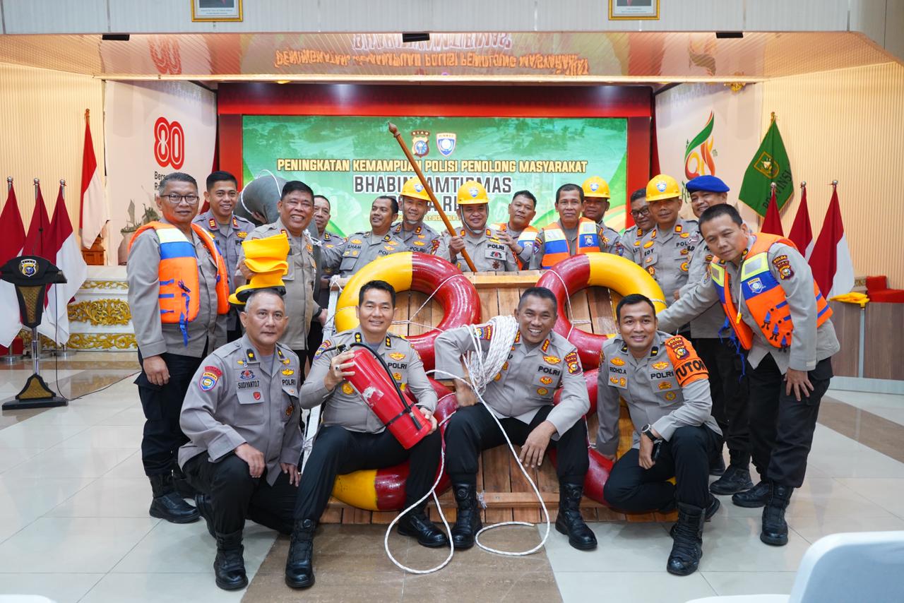 500 Bhabinkamtibmas Polda Riau Ikuti Pelatihan Peningkatan Kemampuan Polisi Penolong