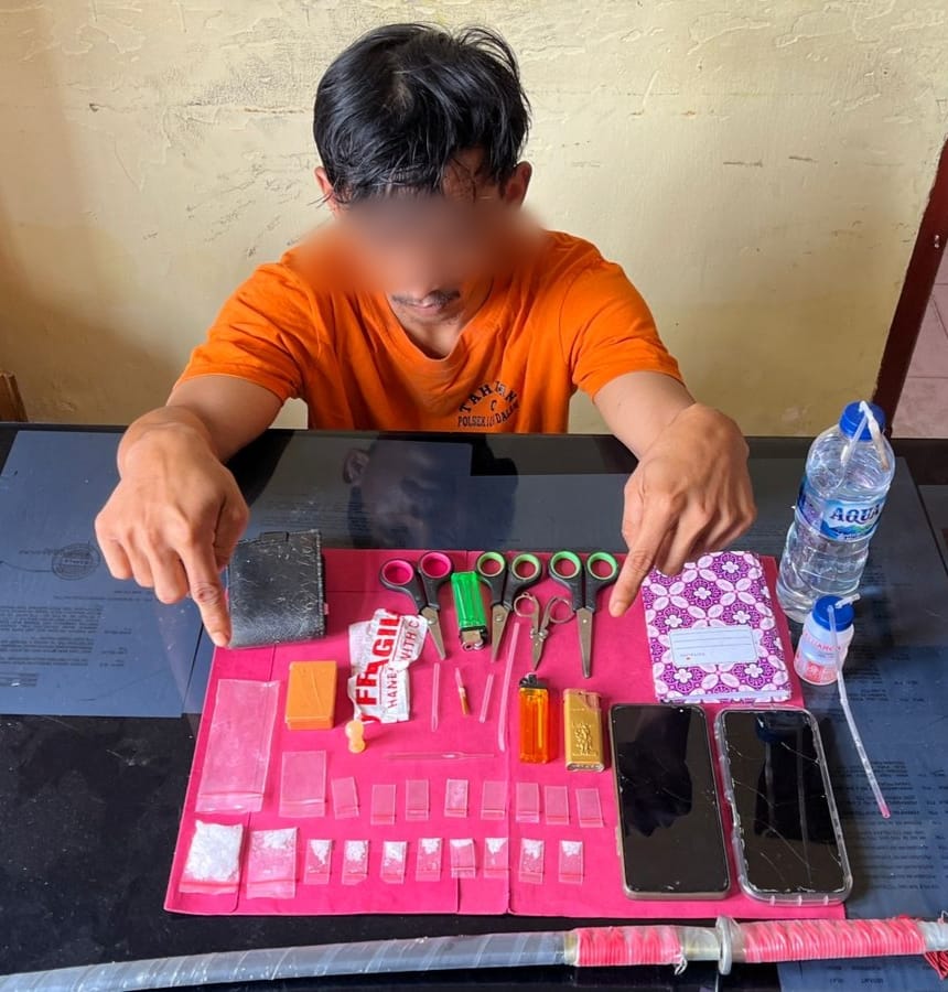 Polsek Lubuk Dalam Amankan Bandar Narkotika Jenis Sabu di Kampung Sialang Baru