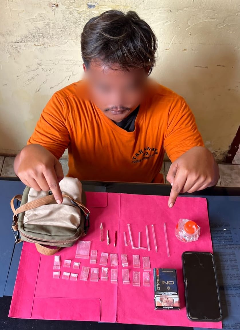 Polsek Lubuk Dalam Amankan Bandar Narkotika Jenis Sabu di Kampung Sialang Baru