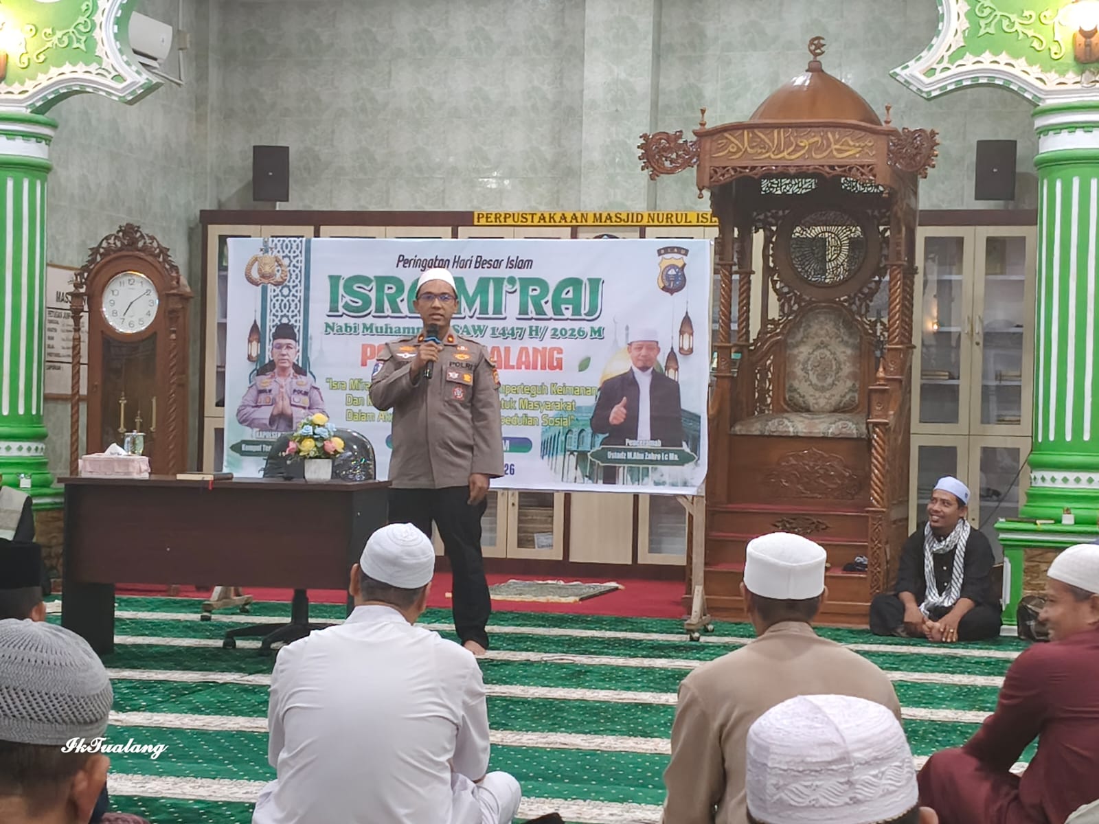 Polsek Tualang Peringati Isra Mi’raj 1447 H, Kapolsek Tekankan Nilai Kemanusiaan