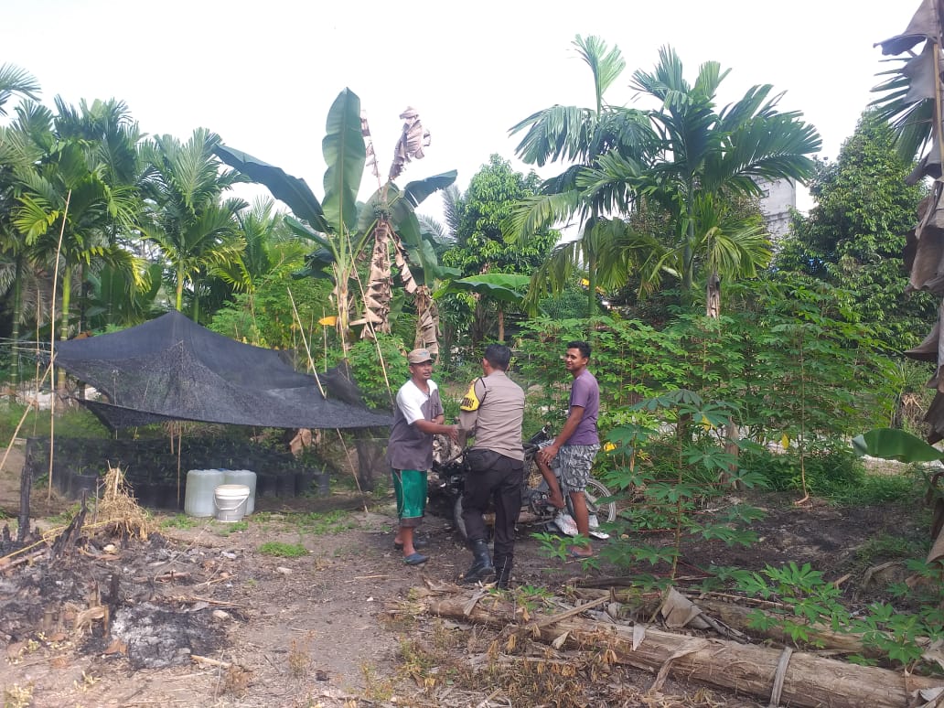 Antisipasi Karhutla, Polsek Lubuk Dalam Intensifkan Patroli dan Pengecekan Embung di Kampung Empang Baru