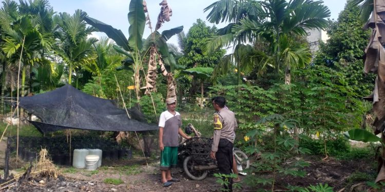 Antisipasi Karhutla, Polsek Lubuk Dalam Intensifkan Patroli dan Pengecekan Embung di Kampung Empang Baru