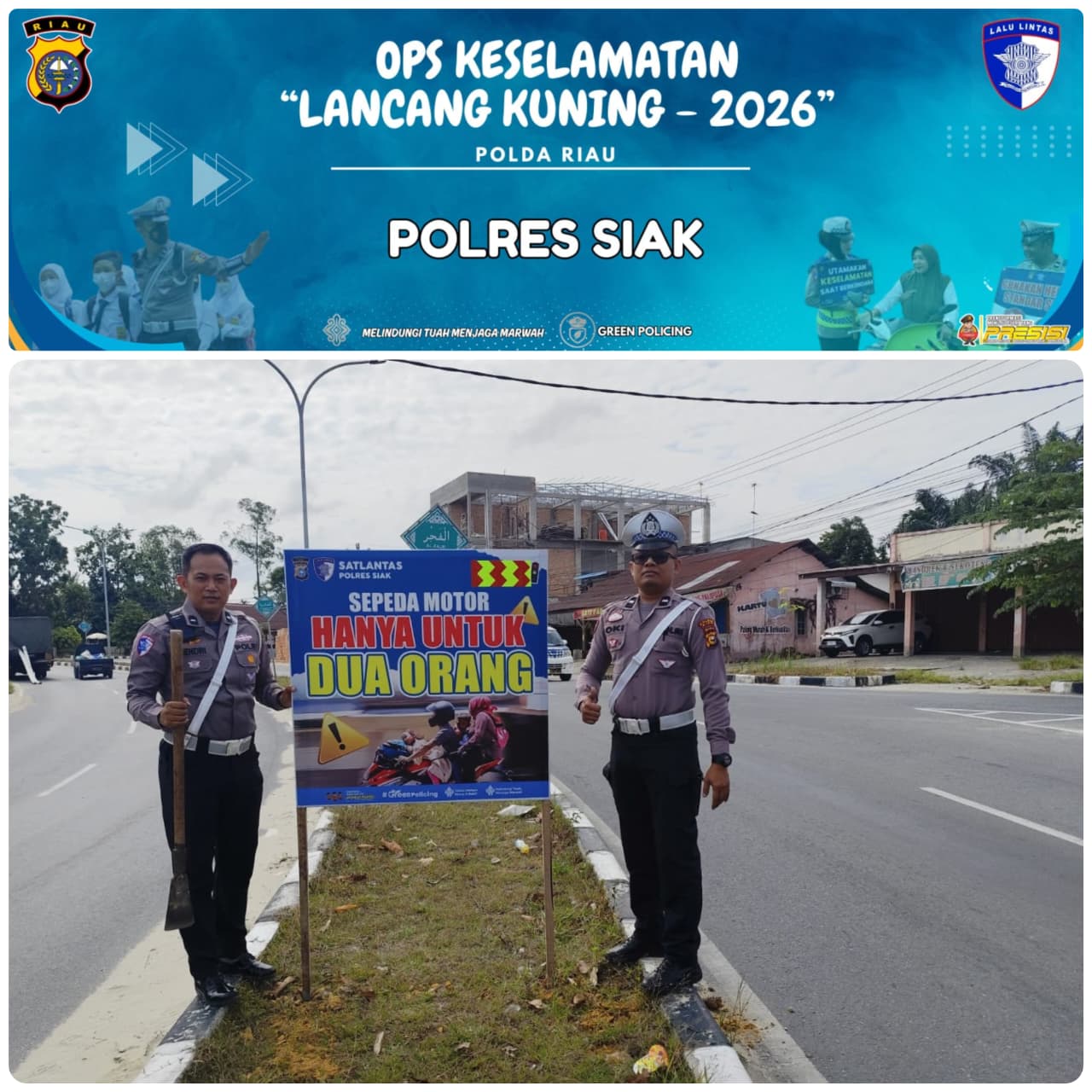 Satlantas Polres Siak Gencarkan Edukasi Tertib Lalu Lintas dalam Operasi Keselamatan LK 2026