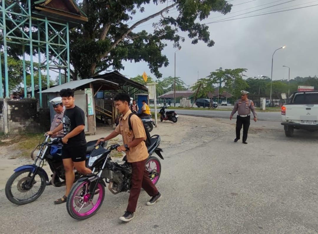 Polres Siak Tertibkan Knalpot Brong di Minas, Warga Apresiasi Operasi Keselamatan LK 2026