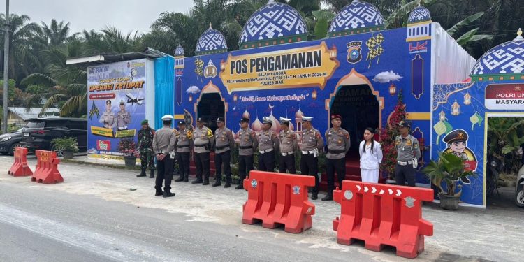 Ops Ketupat Lancang Kuning 2026, Polisi Pastikan Lalu Lintas di Exit Tol Kandis Utara Aman