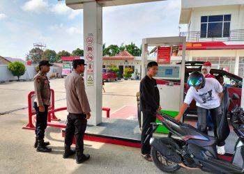 Pastikan Stok Aman, Polsek Tualang Intensifkan Pengecekan SPBU