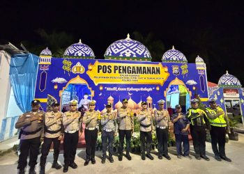 Kapolres Siak Cek Kesiapan Pos Pengamanan Exit Tol Kandis Utara, Pastikan Pelayanan Mudik Optimal