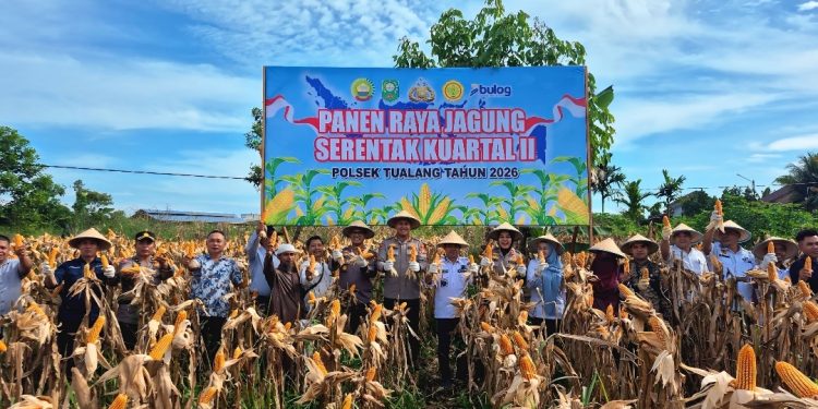 Dukung Asta Cita Menuju Swasembada Pangan,Polres Siak Kembali Menggelar Panen Raya Jagung Kwartal II Tahun 2026